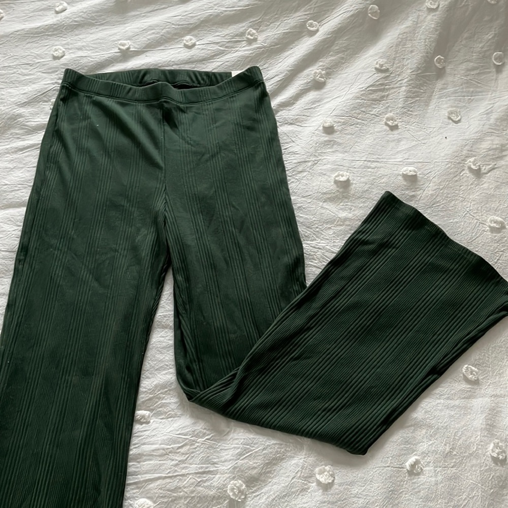 Flare aerie ribbed pants